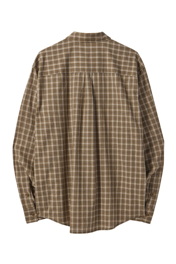 BROMPTON LONDON - 셔츠 - POCKET DETAIL SHIRT - BROWN (P241MSH501)