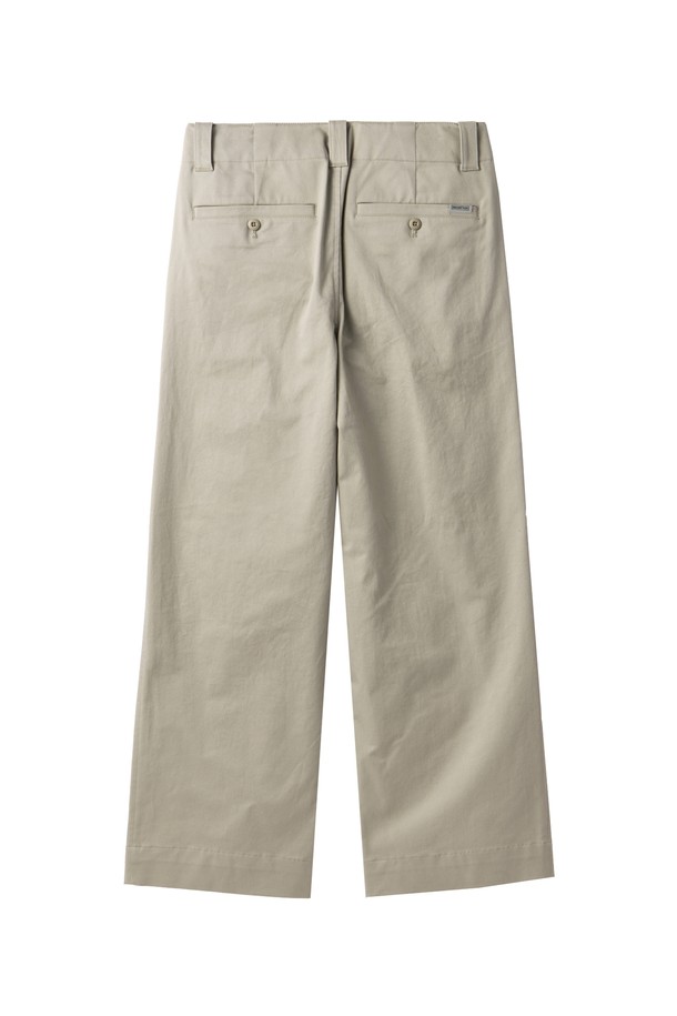 BROMPTON LONDON - 롱/미디팬츠 - W TWO TUCK WIDE TROUSERS - BEIGE (P241WPT602)