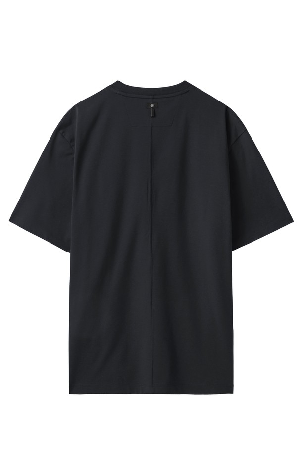 BROMPTON LONDON - 반팔티셔츠 - STRETCH ROUND T-SHIRT - BLACK (P242UTS121)