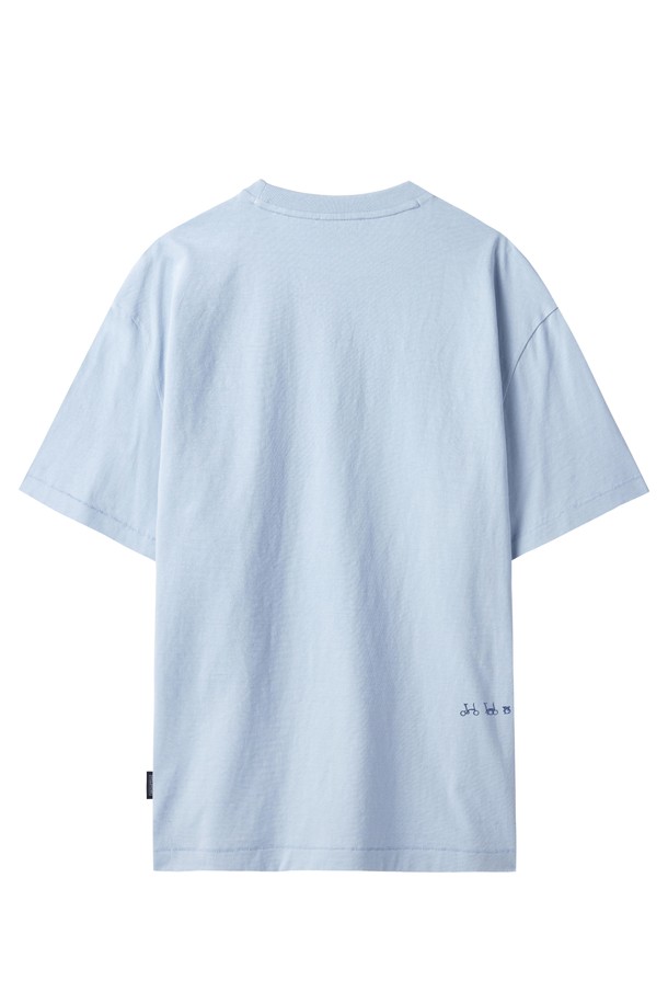 BROMPTON LONDON - 반팔티셔츠 - BROMPTON LOGO T-SHIRT - L/BLUE (P242UTS410)