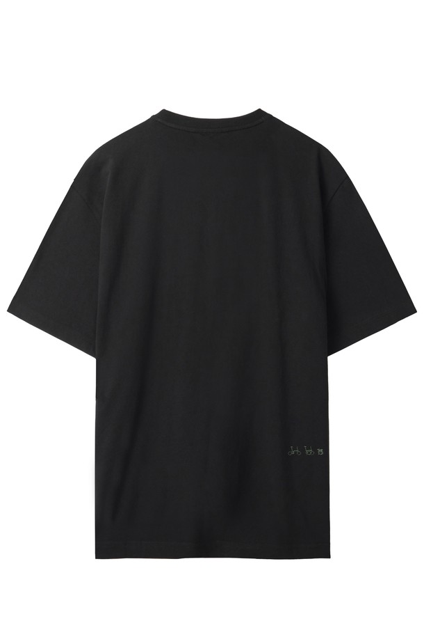 BROMPTON LONDON - 반팔 티셔츠 - BROMPTON LOGO T-SHIRT - BLACK (P242UTS410)