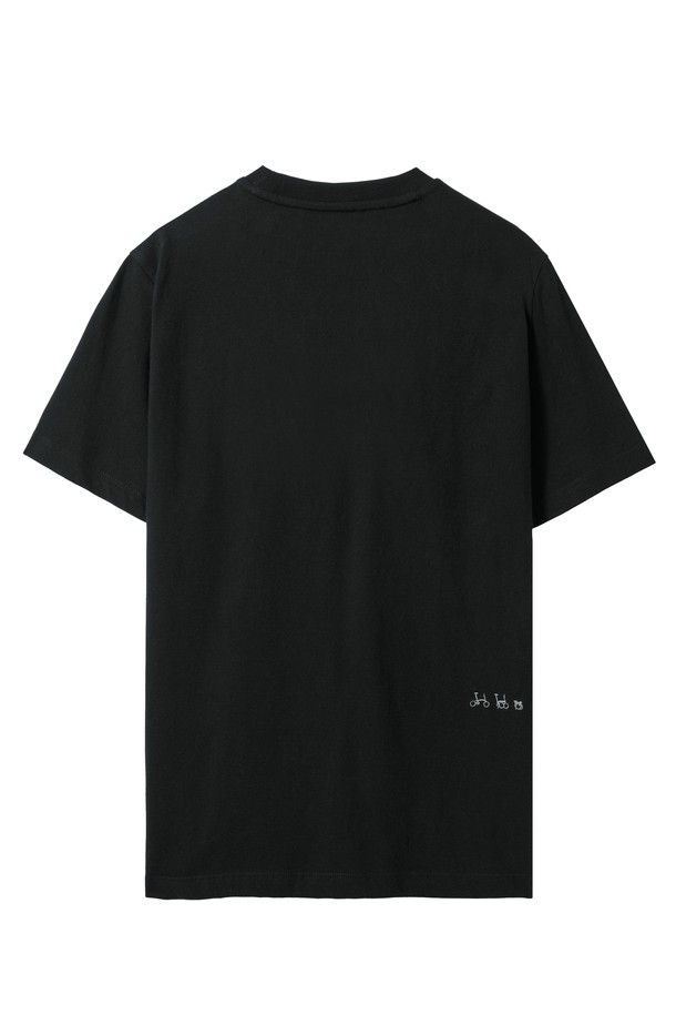 BROMPTON LONDON - 반팔티셔츠 / 후디 - W BROMPTON LOGO T-SHIRT - BLACK (P242WTS610)