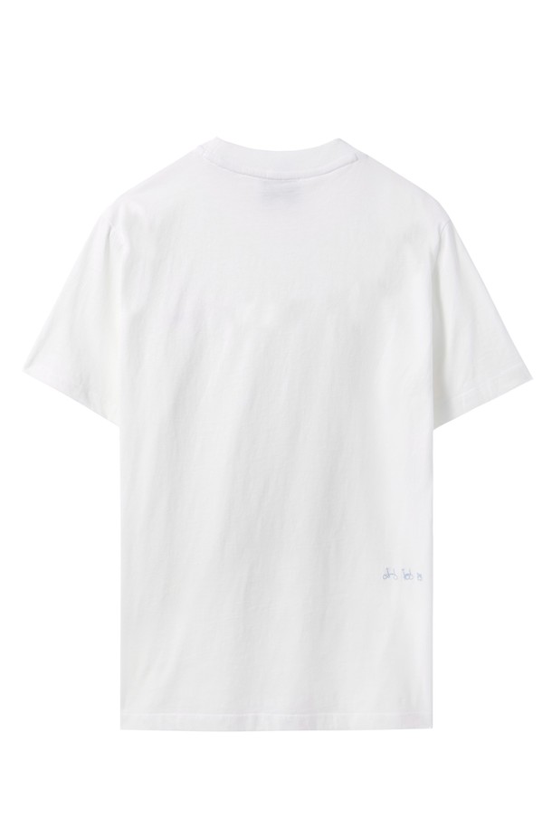 BROMPTON LONDON - 반소매 티셔츠 - W BROMPTON LOGO T-SHIRT - WHITE (P242WTS610)