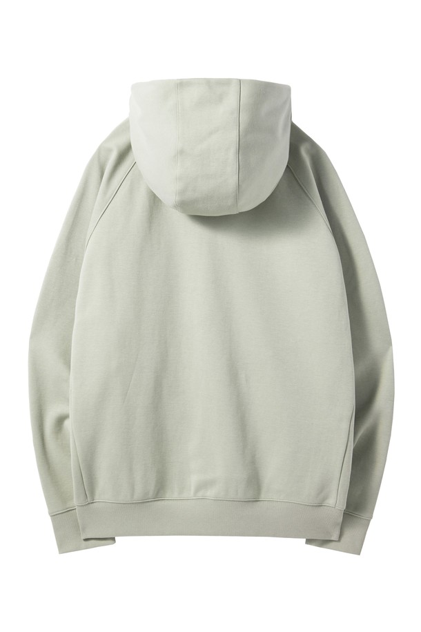 BROMPTON LONDON - 스웨트셔츠 - SNAP HOODED SWEATSHIRT - LIGHT KHAKI (P241UHD102)