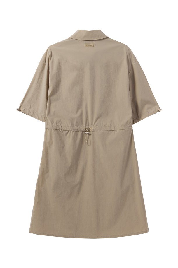 BROMPTON LONDON - 원피스 - W HALF ZIP DRESS - BEIGE (P242WOP354)