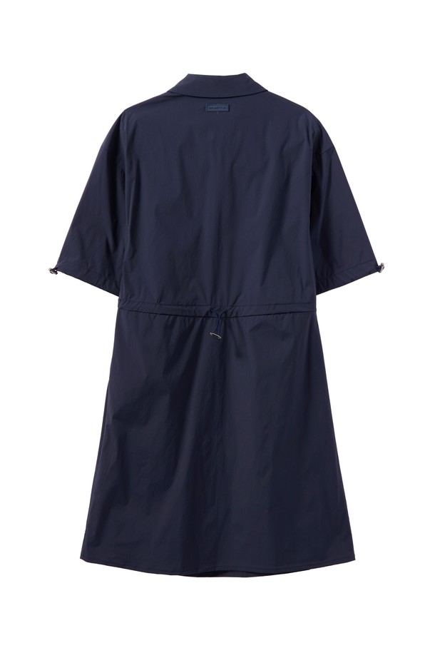 BROMPTON LONDON - 원피스 - W HALF ZIP DRESS - NAVY (P242WOP354)