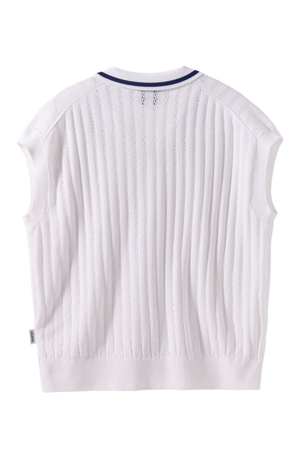 BROMPTON LONDON - 베스트 - W HALF SLEEVE KNIT - WHITE (P242WKT651)