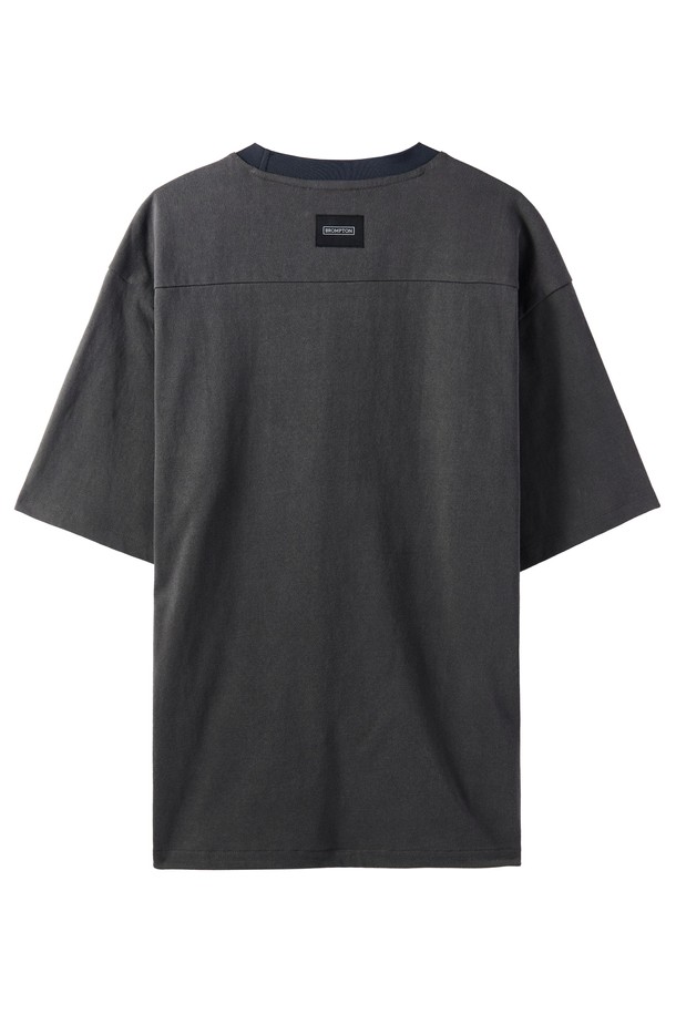 BROMPTON LONDON - 반팔티셔츠 - PIGMENT HALF SLEEVE T-SHIRT - C/GREY (P242UTS417)