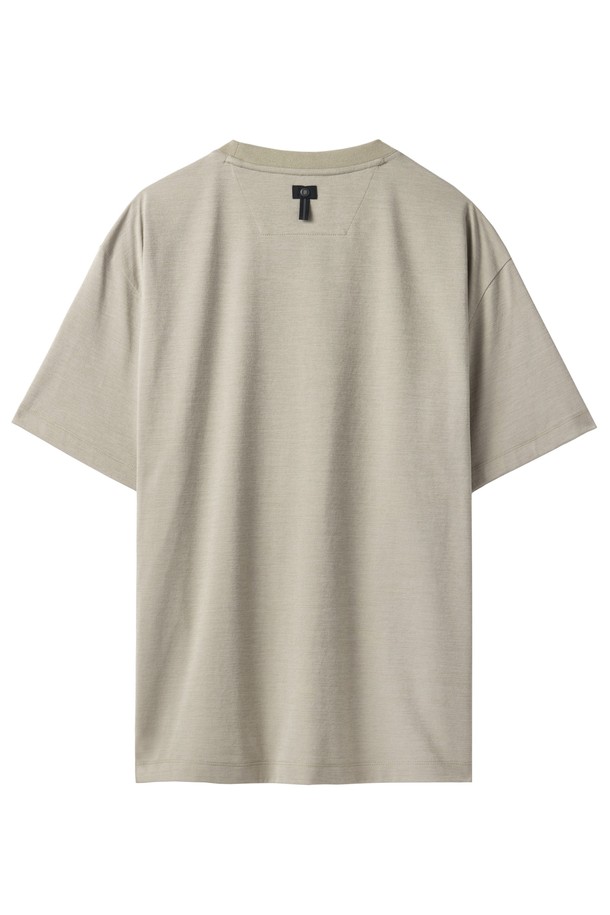 BROMPTON LONDON - 반팔티셔츠 - ECO HALF SLEEVE T-SHIRT - BEIGE - (P242UTS124)