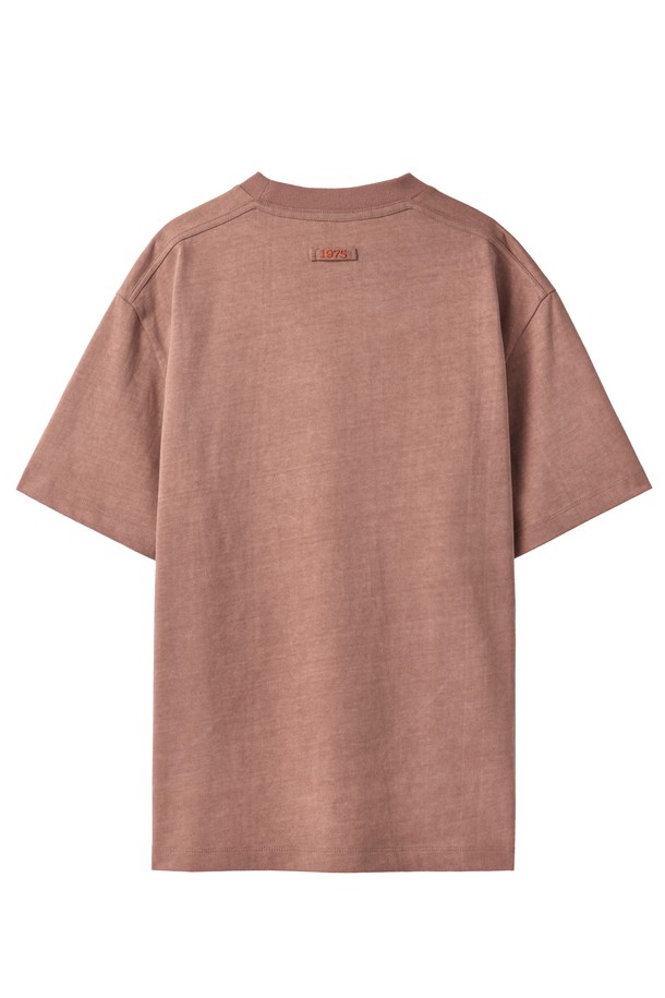 BROMPTON LONDON - 반팔티셔츠 - 1975 PIGMENT HALF SLEEVE T-SHIRT - BRICK (P242UTS418)