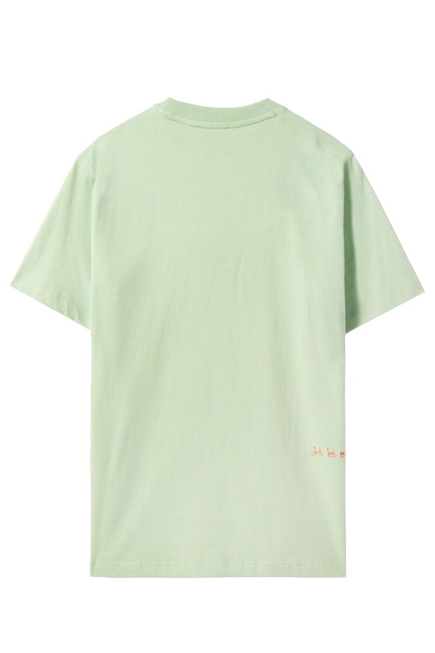 BROMPTON LONDON - 반소매 티셔츠 - W BROMPTON LOGO T-SHIRT - MINT (P242WTS610)