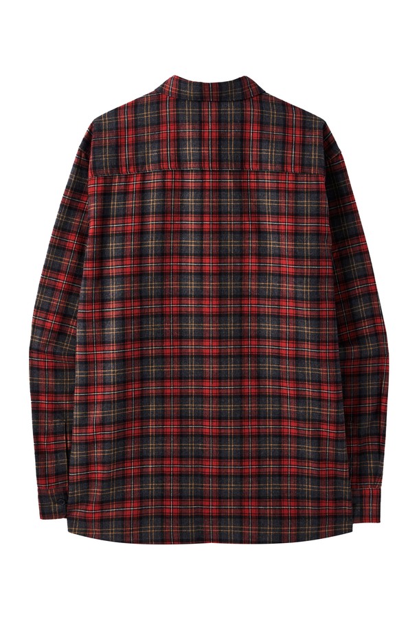 BROMPTON LONDON - 긴팔셔츠 - CHEQUERED SHIRT - RED (P243MSH501)