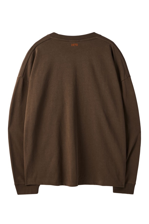 BROMPTON LONDON - 긴팔티셔츠 - 1975 LONG SLEEVES T-SHIRT - BROWN (P243UTS430)