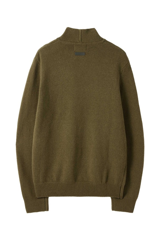 BROMPTON LONDON - 스웨터 - W NECK RIBBON KNIT - OLIVE (P244WKT602)