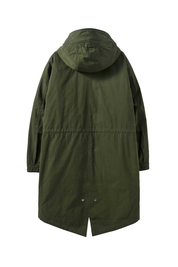 BROMPTON LONDON - 코트 - GREENFORD DETACHABLE LINER LONG FIELD JACKET - KHAKI (P244MCT510)