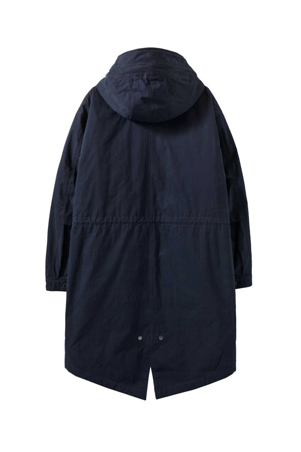 BROMPTON LONDON - 코트 - GREENFORD DETACHABLE LINER LONG FIELD JACKET - D/NAVY (P244MCT510)