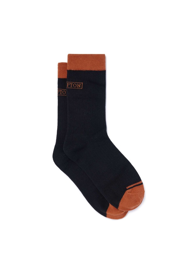 BROMPTON LONDON - 양말 - BROMPTON LOGO SOCKS - BLACK (P245ASO205)