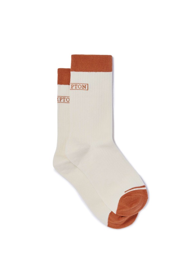 BROMPTON LONDON - 양말 - BROMPTON LOGO SOCKS - IVORY (P245ASO205)