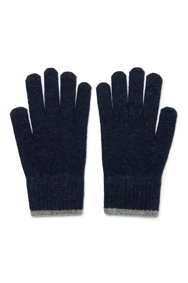 BROMPTON LONDON - 장갑 - LABEL POINT WOOL GLOVE - D/NAVY (P244AGL210)