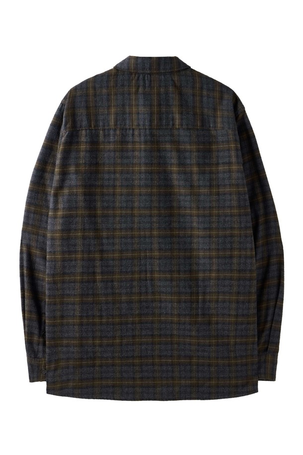 BROMPTON LONDON - 긴팔셔츠 - CHEQUERED SHIRT - BROWN (P243MSH501)