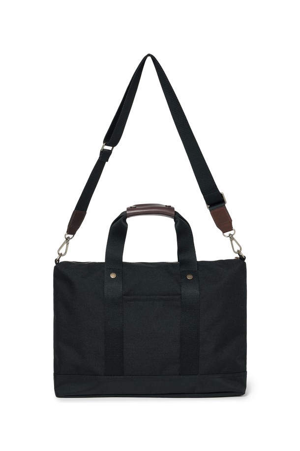 BROMPTON LONDON - 토트백 - TWO POCKET TOTE BAG - BLACK (P245ATO203)