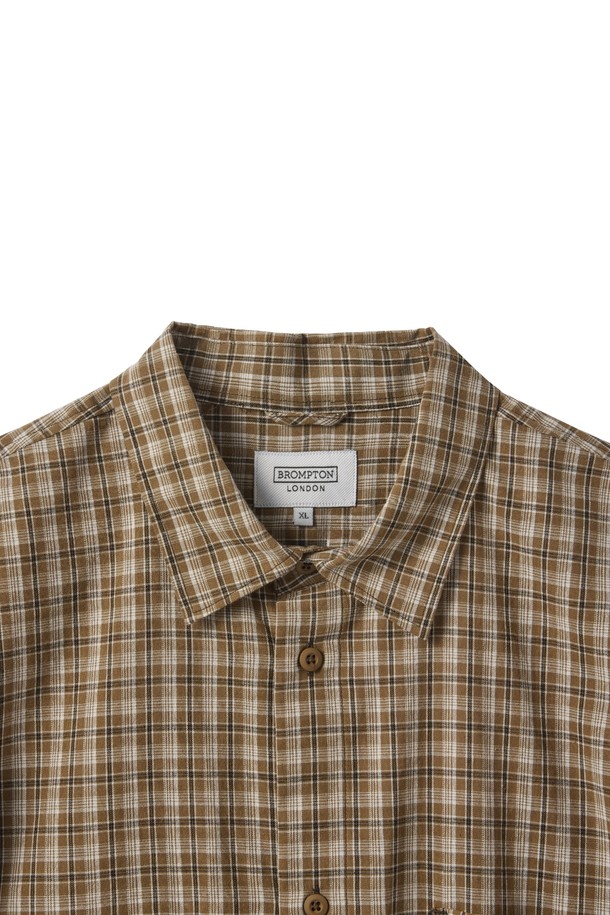 BROMPTON LONDON - 셔츠 - POCKET DETAIL SHIRT - BROWN (P241MSH501)