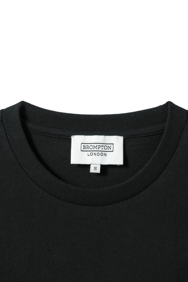 BROMPTON LONDON - 반팔티셔츠 / 후디 - W BROMPTON LOGO T-SHIRT - BLACK (P242WTS610)