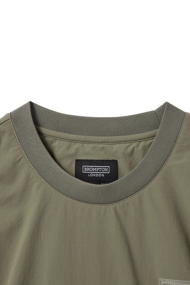 BROMPTON LONDON - 스웨트셔츠 - CODURA WOOVEN T-SHIRT - KHAKI (P241UTS130)