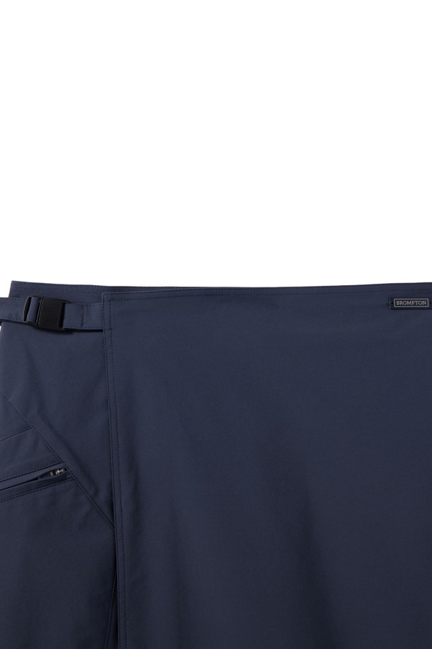 BROMPTON LONDON - 스커트 - W NYLON SET UNBALANCE POCKET WRAP MIDI SKIRT - NAVY (P242WSK360)