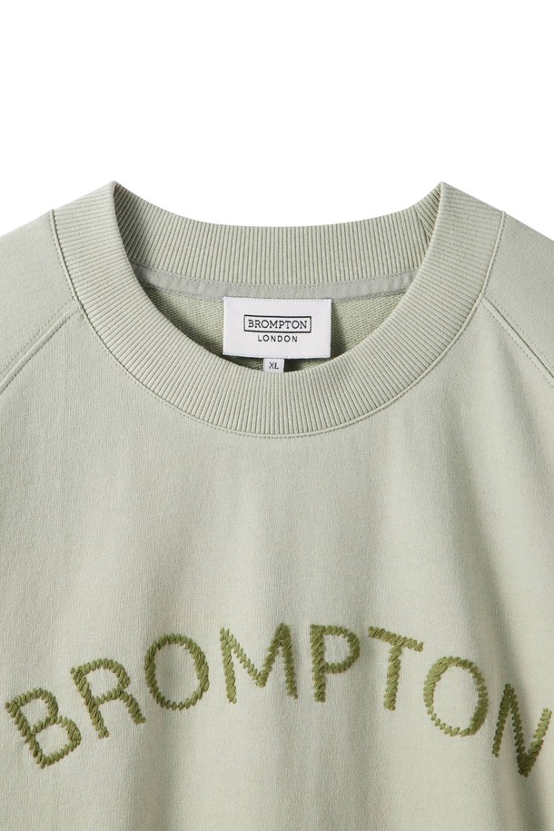 BROMPTON LONDON - 반팔티셔츠 - ROPE EMBRO TERRY HALF SLEEVE T-SHIRT - A/MINT (P242UTS420)