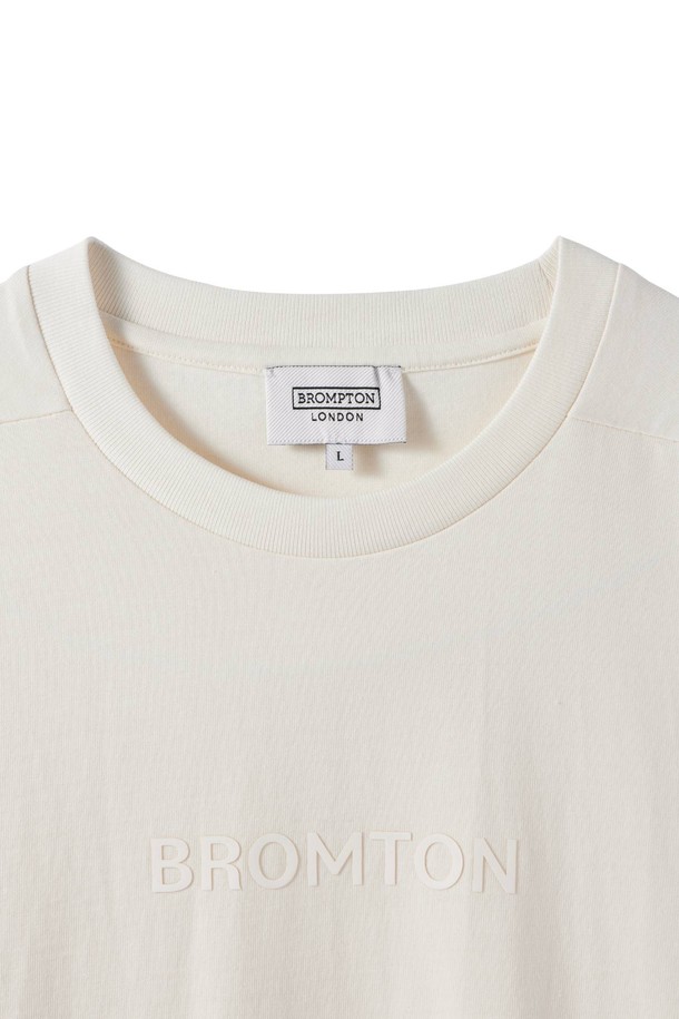 BROMPTON LONDON - 반팔티셔츠 - 1975 BROMPTON LOGO T-SHIRT - IVORY (P242UTS411)