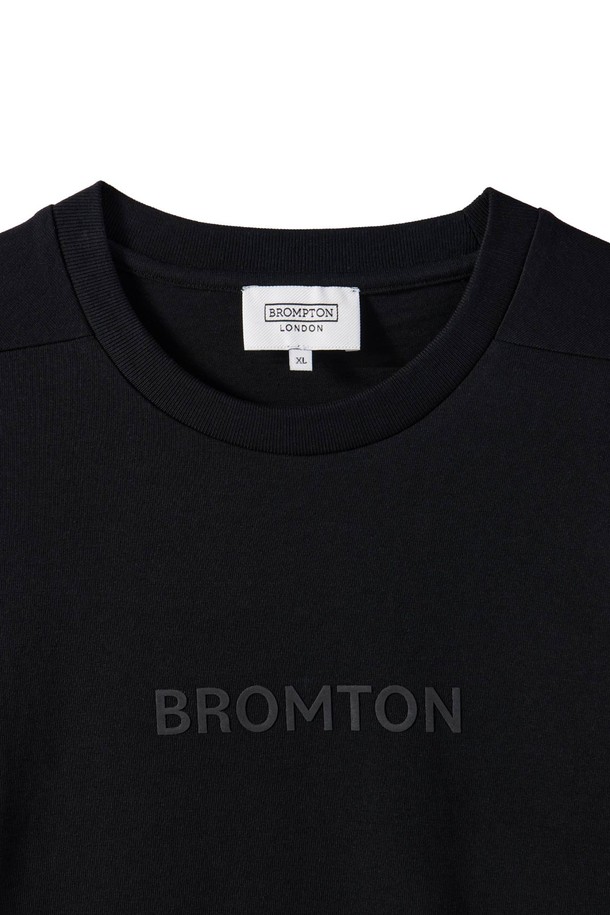 BROMPTON LONDON - 반팔티셔츠 - 1975 BROMPTON LOGO T-SHIRT - BLACK (P242UTS411)