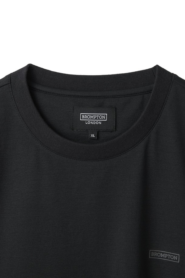 BROMPTON LONDON - 반팔티셔츠 - ECO HALF SLEEVE T-SHIRT - BLACK - (P242UTS124)