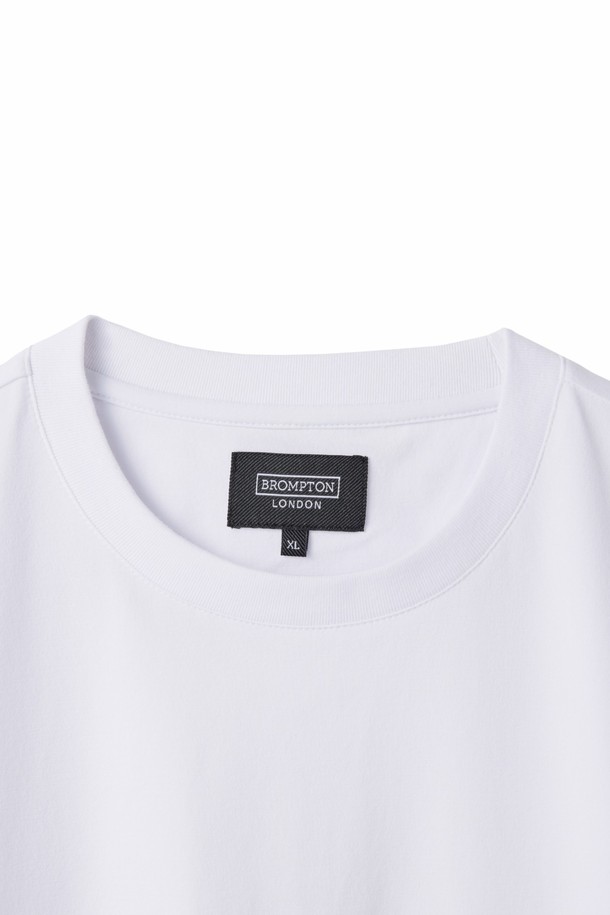 BROMPTON LONDON - 반팔티셔츠 - ECO HALF SLEEVE T-SHIRT - WHITE - (P242UTS124)