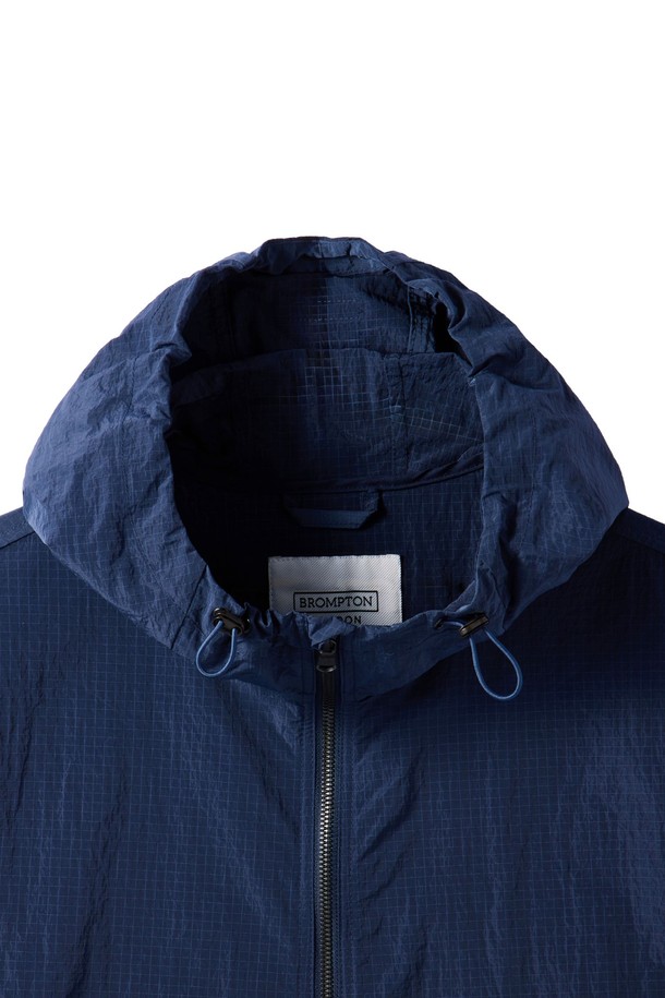 BROMPTON LONDON - 반팔티셔츠 - RIPSTOP HALF SLEEVE ANORAK - NAVY (P242UAN431)