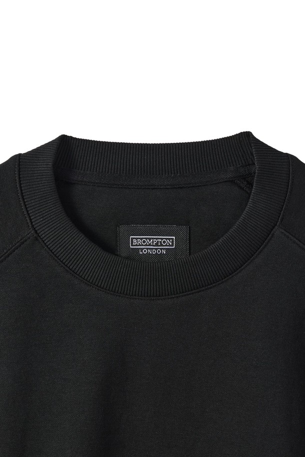 BROMPTON LONDON - 스웻셔츠 - W ZIPPER DETAIL SWEATSHIRT - BLACK (P241WSW303)