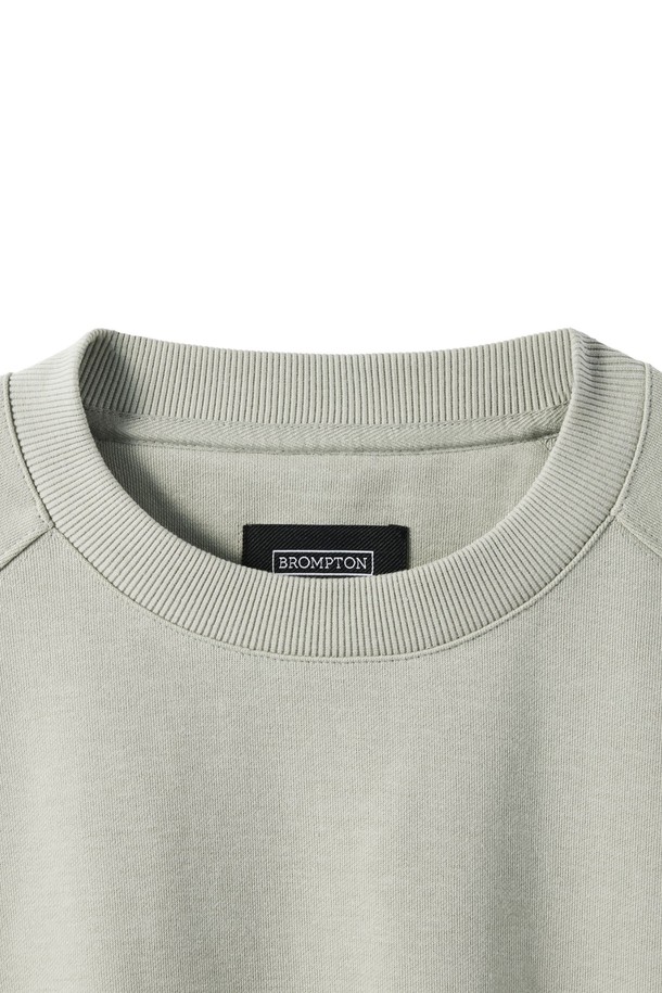 BROMPTON LONDON - 스웻셔츠 - W ZIPPER DETAIL SWEATSHIRT - LIGHT KHAKI (P241WSW303)