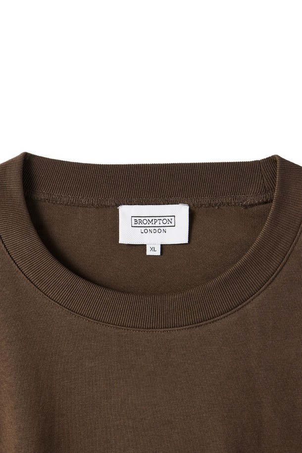 BROMPTON LONDON - 긴팔티셔츠 - 1975 LONG SLEEVES T-SHIRT - BROWN (P243UTS430)