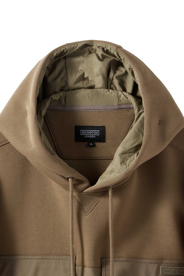 BROMPTON LONDON - 후디 - CITY SWEAT HOOD T-SHIRT - L/BROWN (P244MHD202)