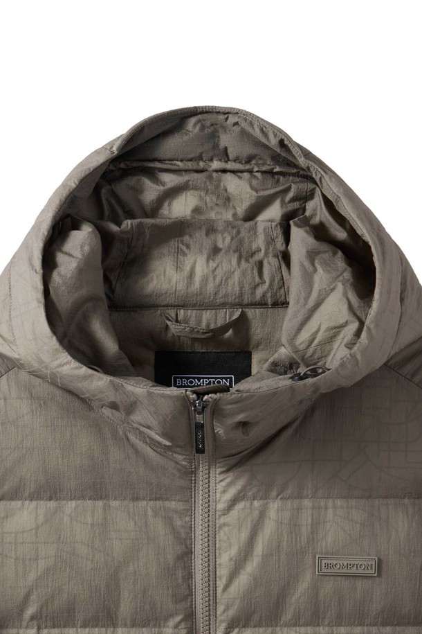 BROMPTON LONDON - 다운/패딩 - REFLECTIVE AEROWARM HOOD LIGHTWEIGHT DOWN - KHAKI (P244MDW202)