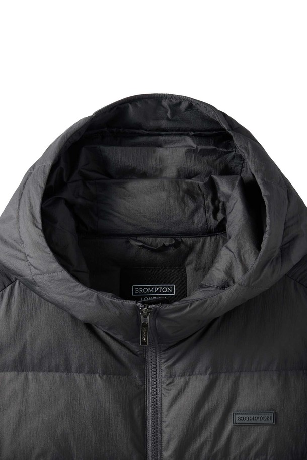 BROMPTON LONDON - 다운/패딩 - AEROWARM HOOD LIGHTWEIGHT DOWN - CHARCOAL (P244UDW102)