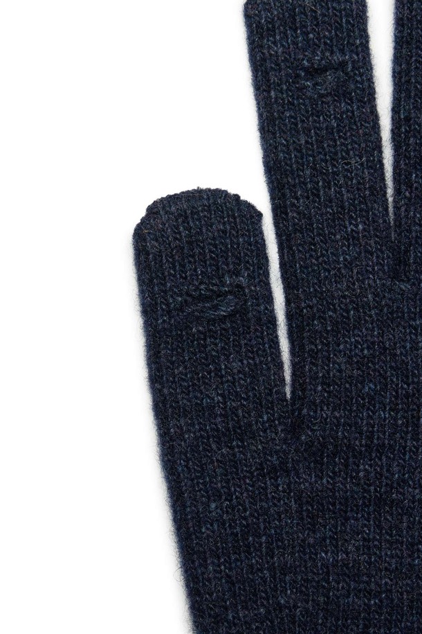 BROMPTON LONDON - 장갑 - LABEL POINT WOOL GLOVE - D/NAVY (P244AGL210)