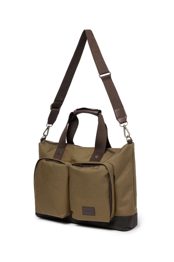 BROMPTON LONDON - 토트백 - TWO POCKET TOTE BAG - D/BEIGE (P245ATO203)