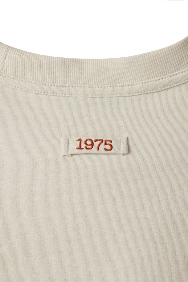 BROMPTON LONDON - 반팔 티셔츠 - 1975 PIGMENT HALF SLEEVE T-SHIRT - IVORY (P242UTS418)