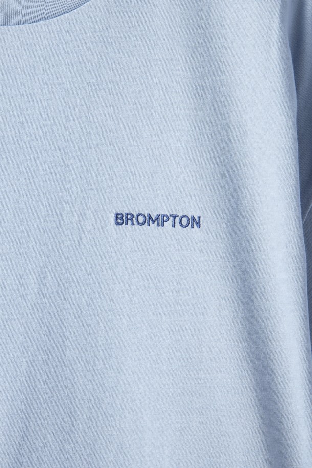 BROMPTON LONDON - 반팔티셔츠 - BROMPTON LOGO T-SHIRT - L/BLUE (P242UTS410)