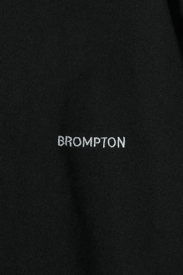 BROMPTON LONDON - 반팔티셔츠 / 후디 - W BROMPTON LOGO T-SHIRT - BLACK (P242WTS610)