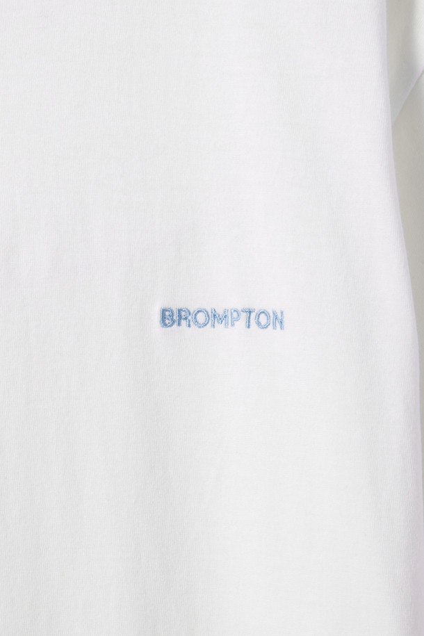 BROMPTON LONDON - 반소매 티셔츠 - W BROMPTON LOGO T-SHIRT - WHITE (P242WTS610)