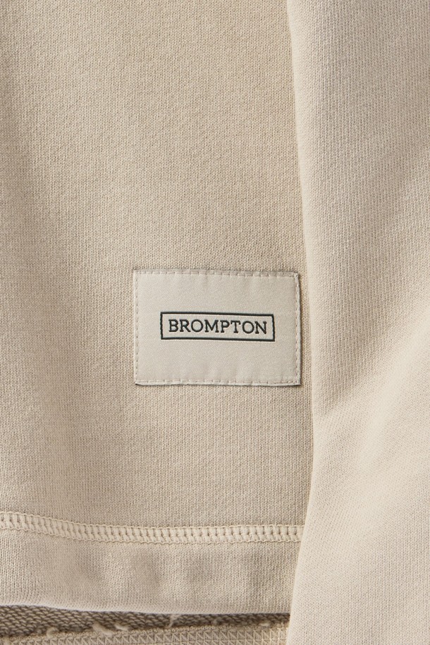 BROMPTON LONDON - 스웨트셔츠 - ORGANIC TERRY HOODIE - GRAY BEIGE (P241UHD406)