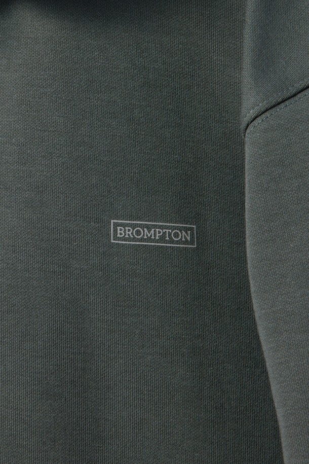 BROMPTON LONDON - 후디 - FULL ZIP HOODED SWEATSHIRT - D/GREEN (P241UFT135)