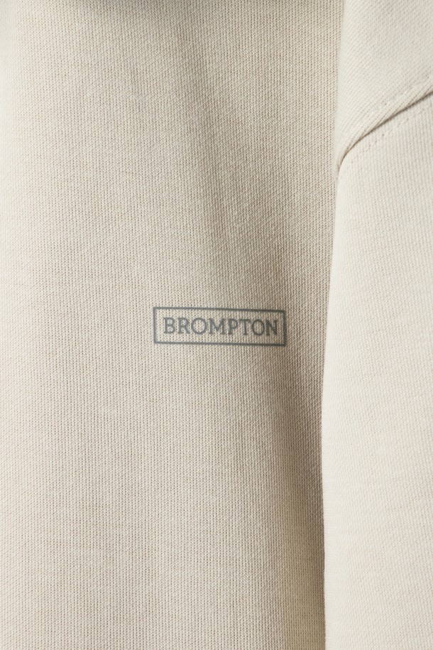 BROMPTON LONDON - 후디 - FULL ZIP HOODED SWEATSHIRT - IVORY (P241UFT135)